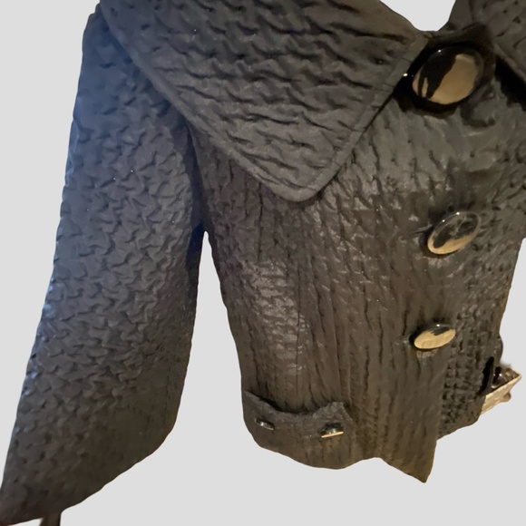 Mac & jac Black Sparkling Beads Bolero Holiday Party Lightweight Jacket- Sz-L - Picture 7 of 15